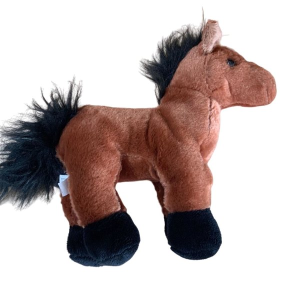 Ganz Webkinz HM101 Brown Arabian Horse 9.5 in Tall No Code Plush Stuffed Animal - Picture 4 of 5